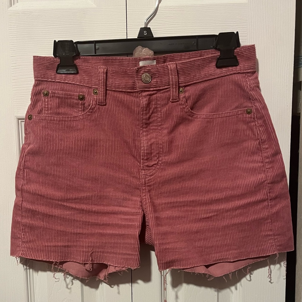 Gap Pink Corduroy High Waisted Shorts